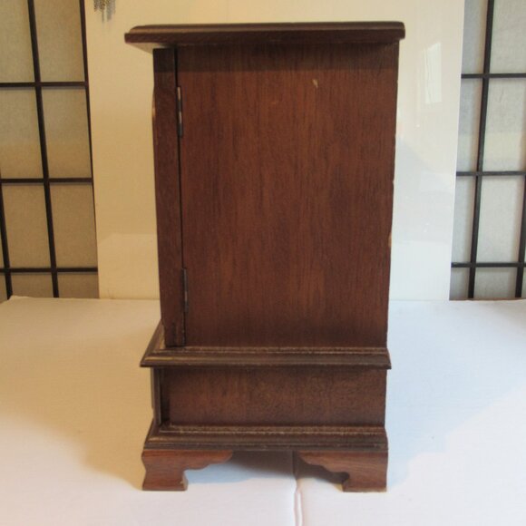 Wood Jewellery / Music Box, Organizer, Vintage circa 1970's, - Picture 4 of 14